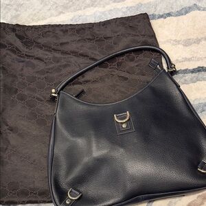 Gucci Black Leather Hobo Bag